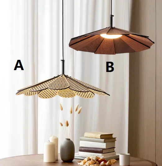 LED Japanese Natural Style Creative Pendant Light