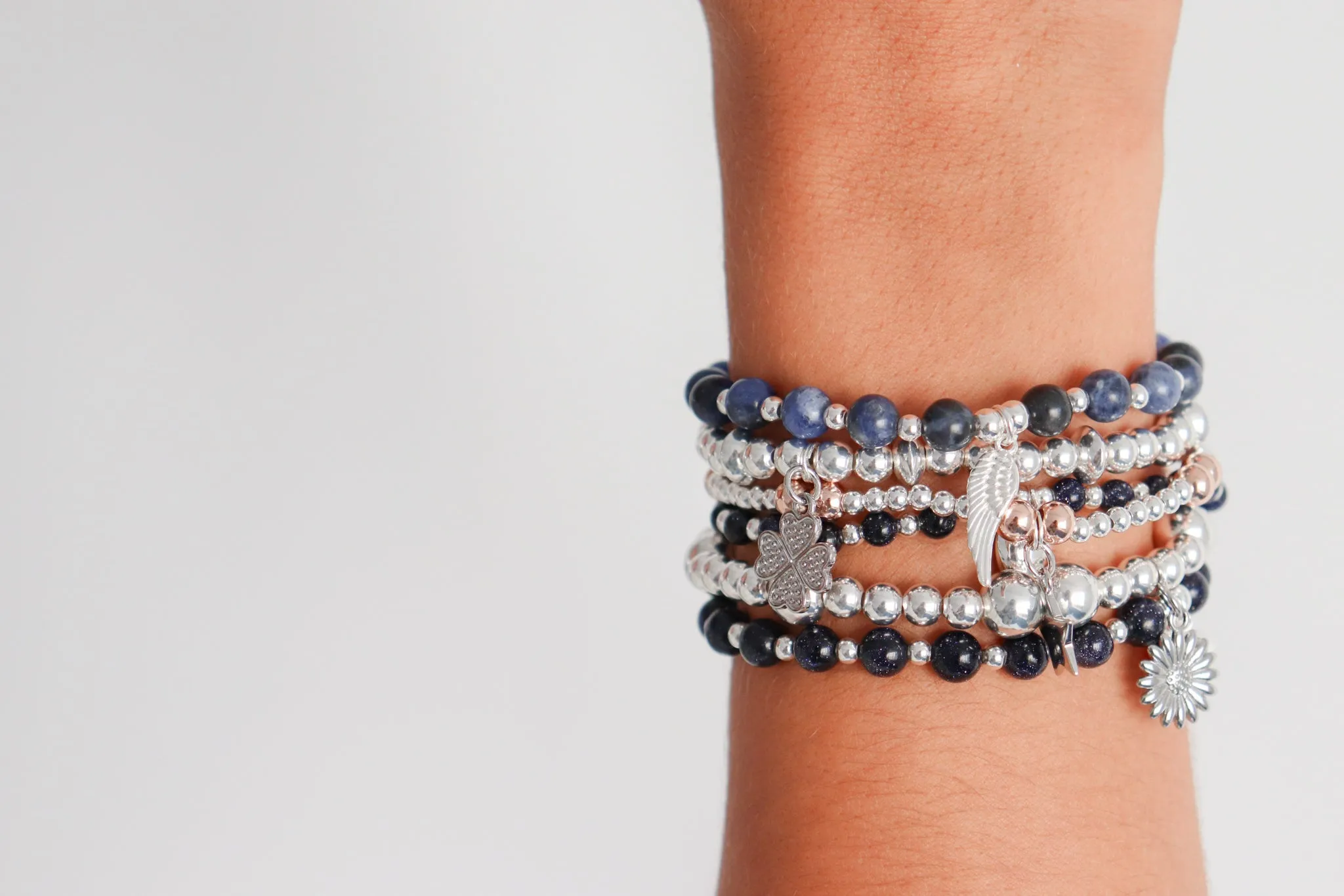Love & Harmony Sterling Silver Stacking Bracelet