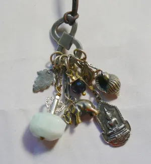 Love Heals Satisfaction Buddha, Elephant & Gemstone Necklace