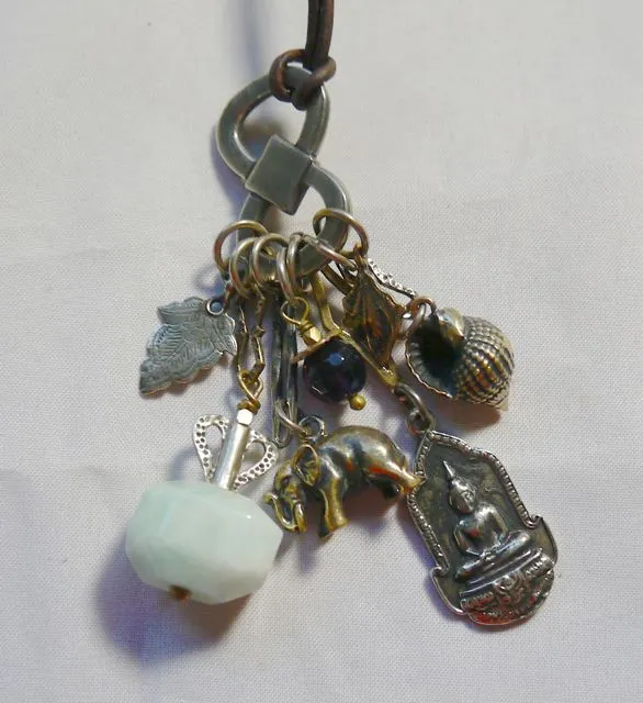 Love Heals Satisfaction Buddha, Elephant & Gemstone Necklace