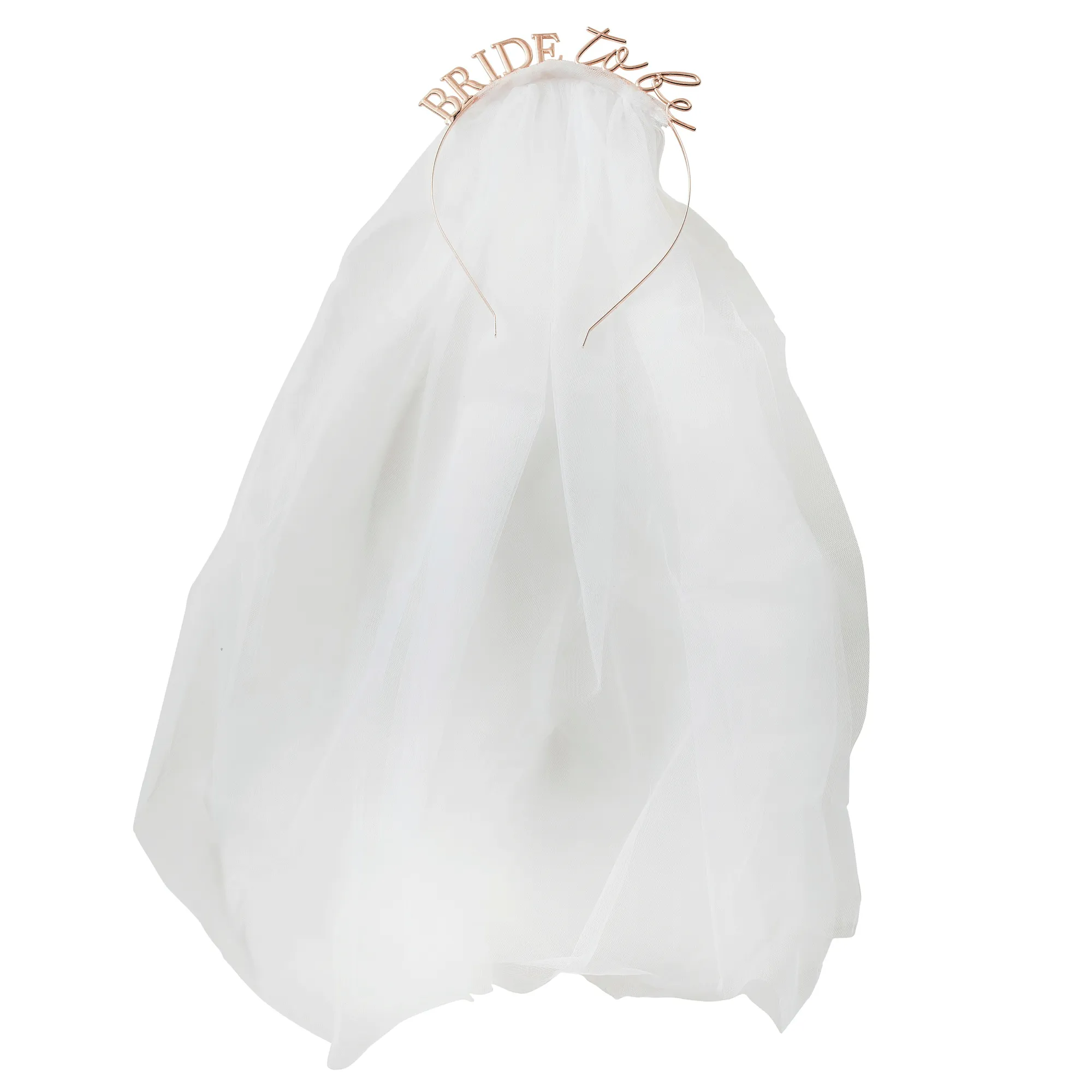 Metal Bride To Be Hen Party Veil Headband