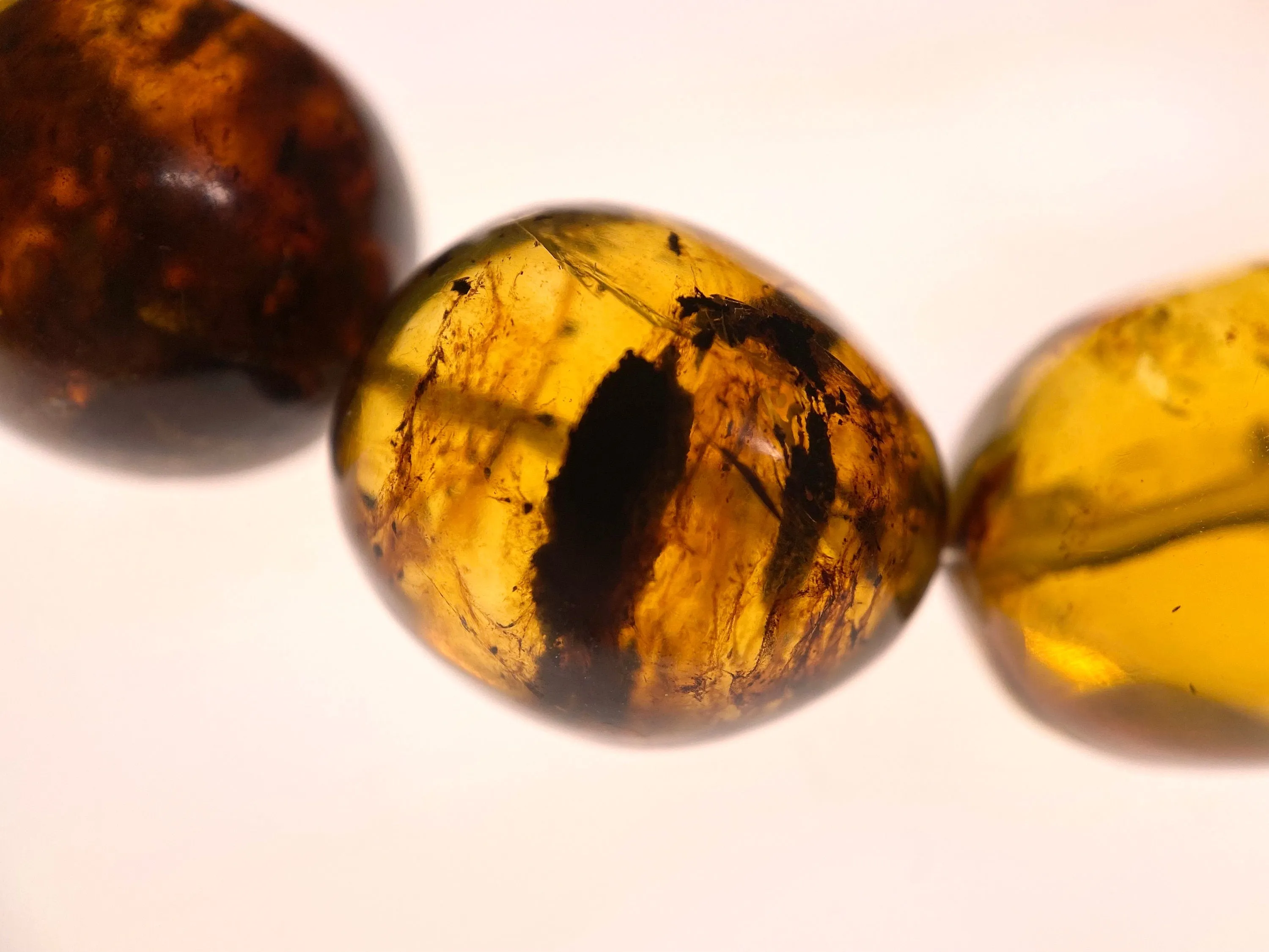 Mexican AMBER Crystal Bracelet - Beaded Bracelet, Handmade Jewelry, Healing Crystals and Stones, 48258