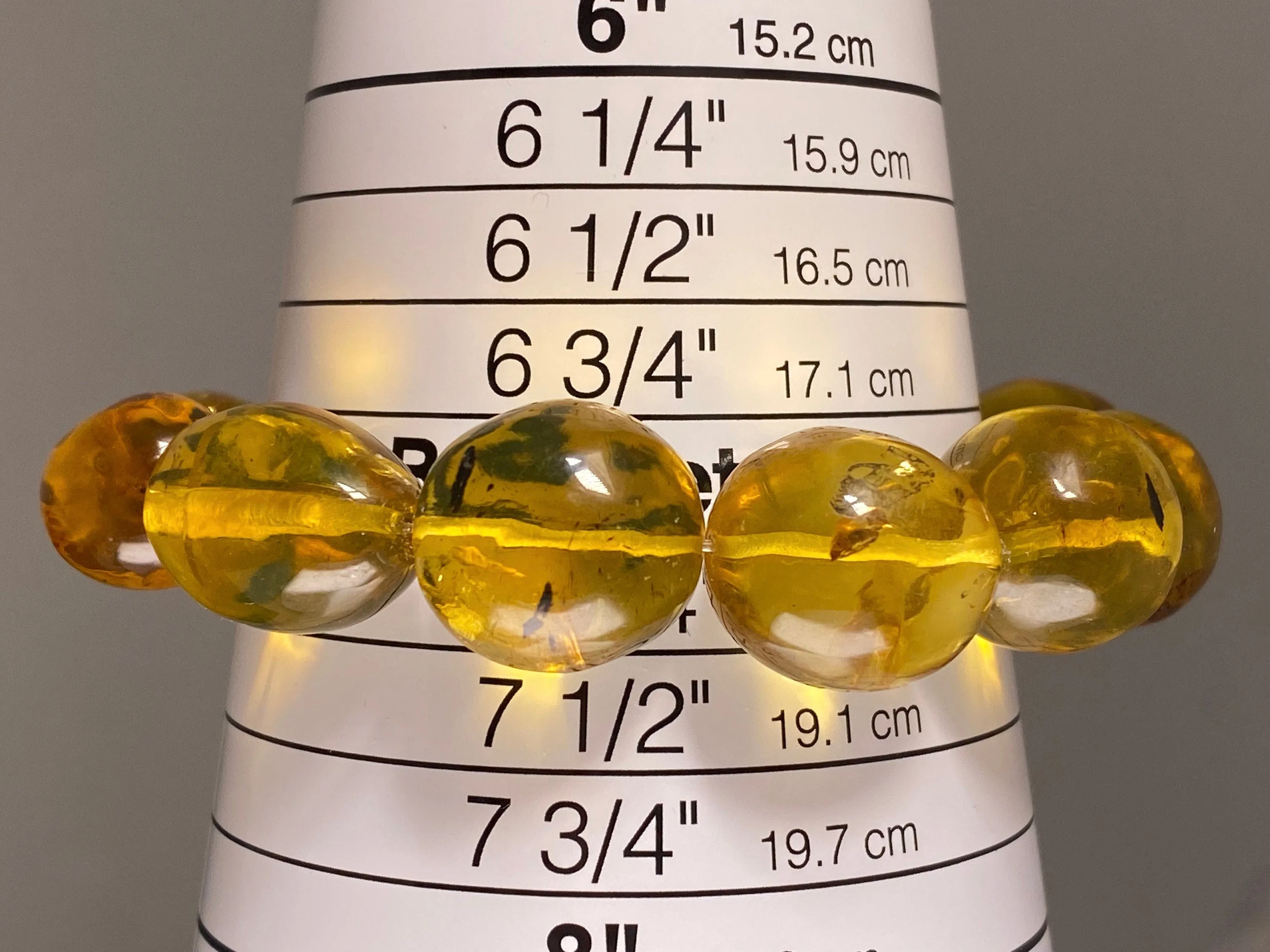Mexican AMBER Crystal Bracelet - Beaded Bracelet, Handmade Jewelry, Healing Crystals and Stones, 48265