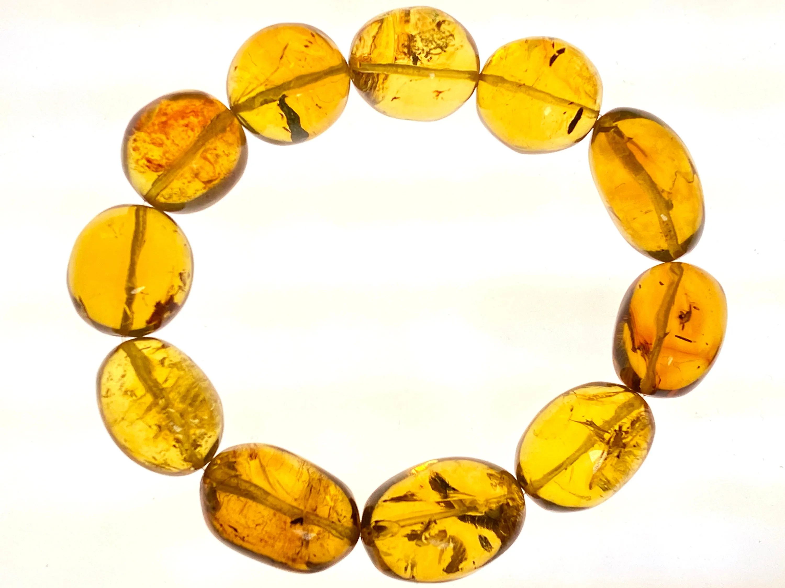 Mexican AMBER Crystal Bracelet - Beaded Bracelet, Handmade Jewelry, Healing Crystals and Stones, 48265