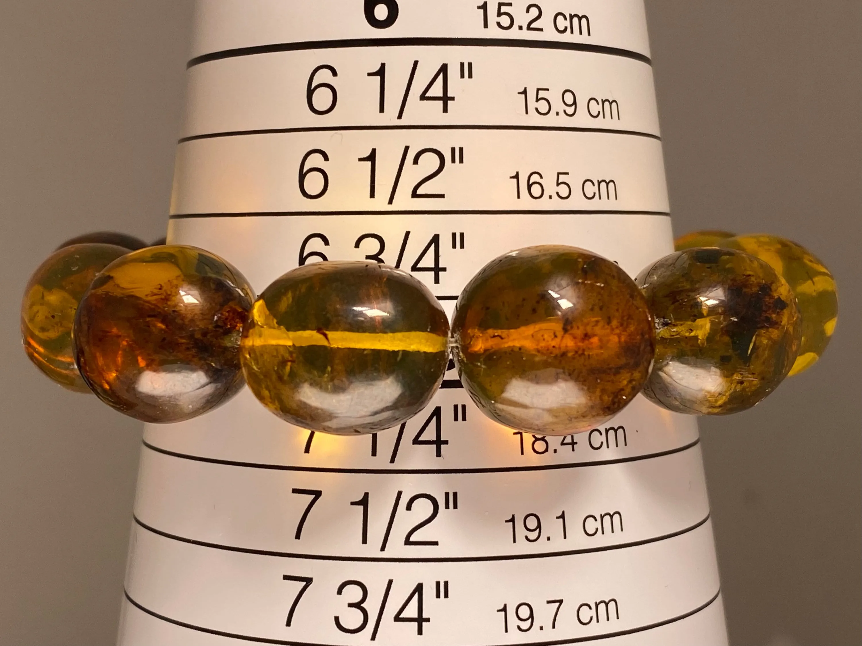 Mexican AMBER Crystal Bracelet - Beaded Bracelet, Handmade Jewelry, Healing Crystals and Stones, 48268