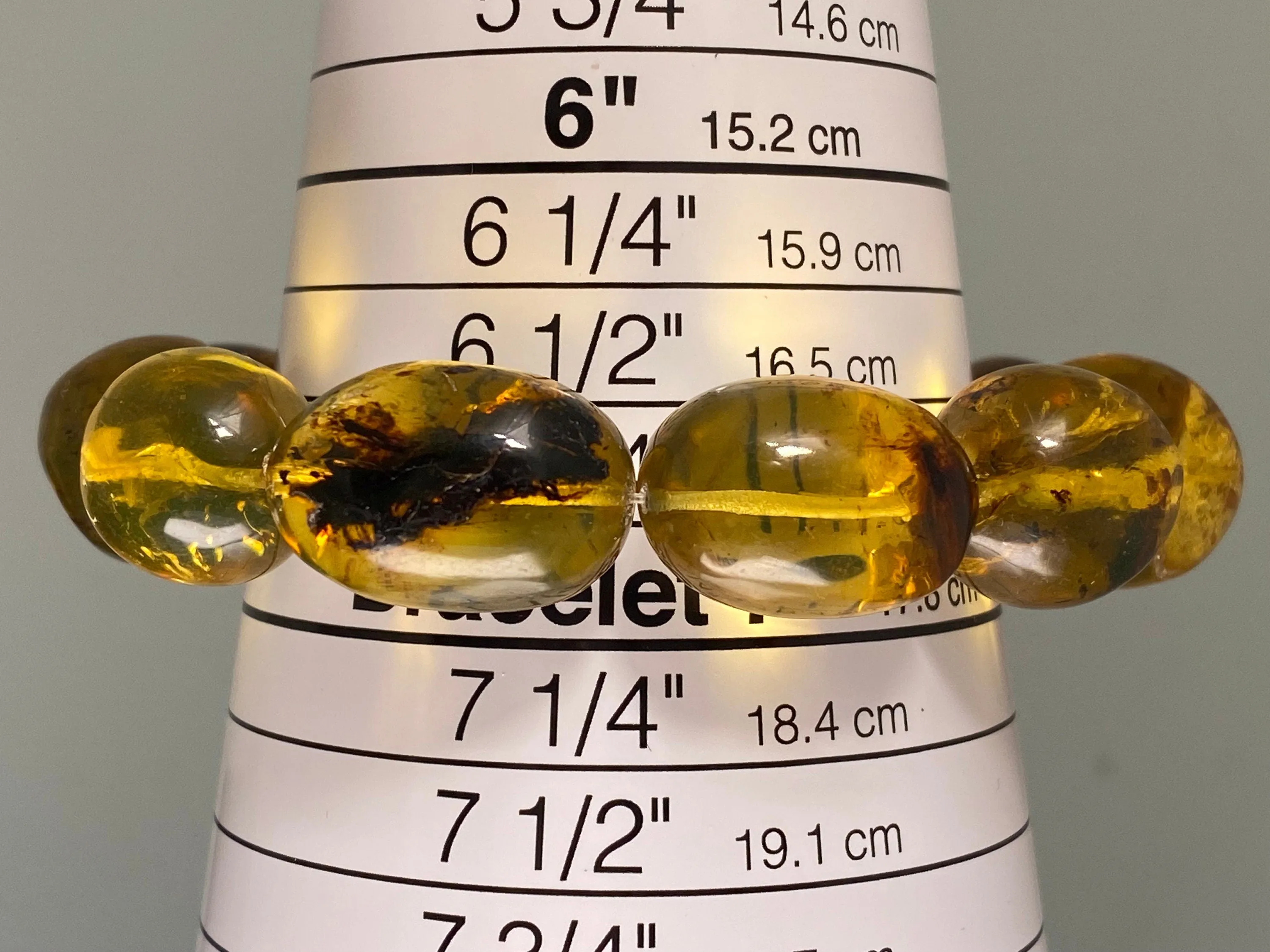 Mexican AMBER Crystal Bracelet - Beaded Bracelet, Handmade Jewelry, Healing Crystals and Stones, 48271