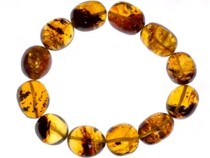 Mexican AMBER Crystal Bracelet - Beaded Bracelet, Handmade Jewelry, Healing Crystals and Stones, 48276