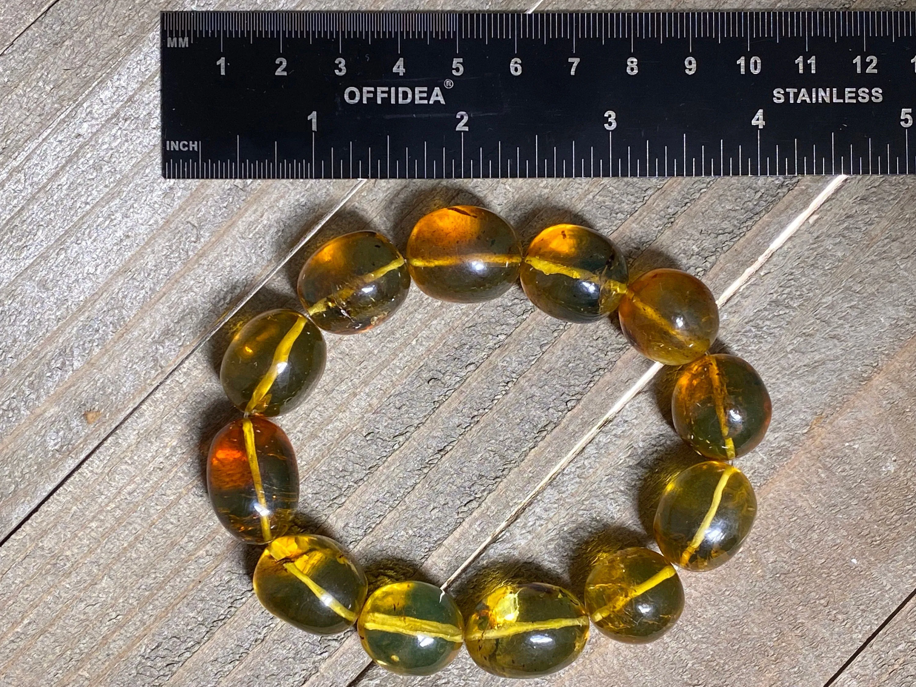 Mexican AMBER Crystal Bracelet - Beaded Bracelet, Handmade Jewelry, Healing Crystals and Stones, 48281