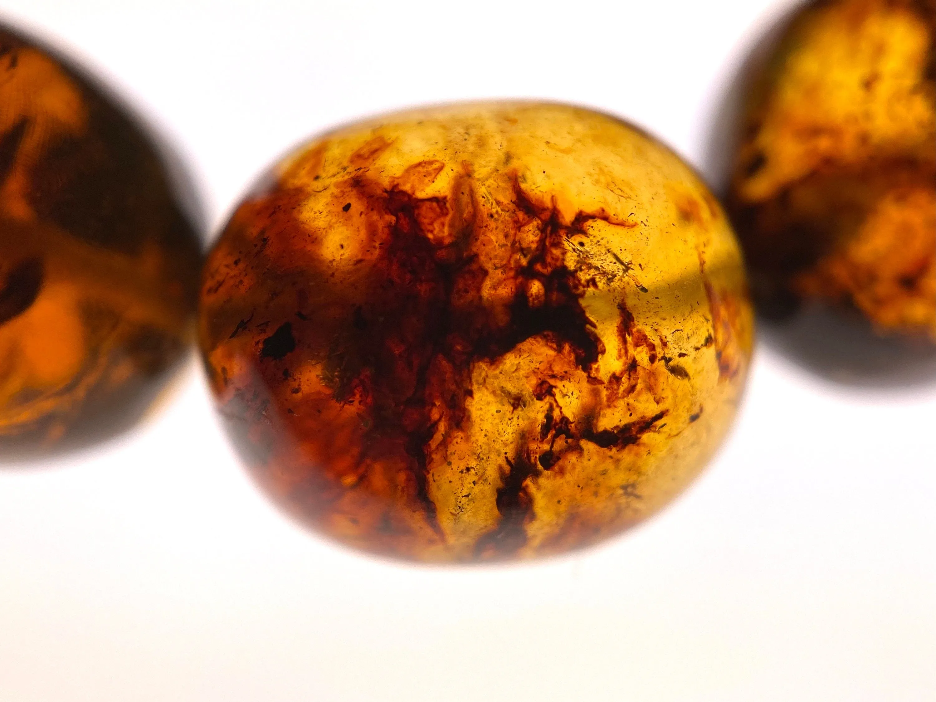 Mexican AMBER Crystal Bracelet - Beaded Bracelet, Handmade Jewelry, Healing Crystals and Stones, 48286