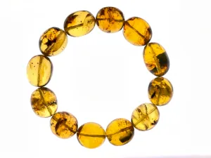 Mexican AMBER Crystal Bracelet - Beaded Bracelet, Handmade Jewelry, Healing Crystals and Stones, 48440