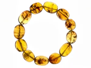 Mexican AMBER Crystal Bracelet - Beaded Bracelet, Handmade Jewelry, Healing Crystals and Stones, 48443