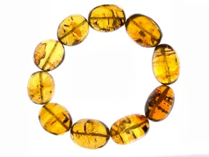 Mexican AMBER Crystal Bracelet - Beaded Bracelet, Handmade Jewelry, Healing Crystals and Stones, 48446