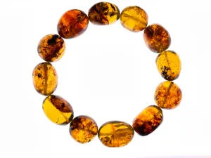 Mexican AMBER Crystal Bracelet - Beaded Bracelet, Handmade Jewelry, Healing Crystals and Stones, 48461