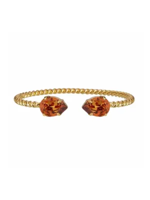Mini drop bracelet - light amber