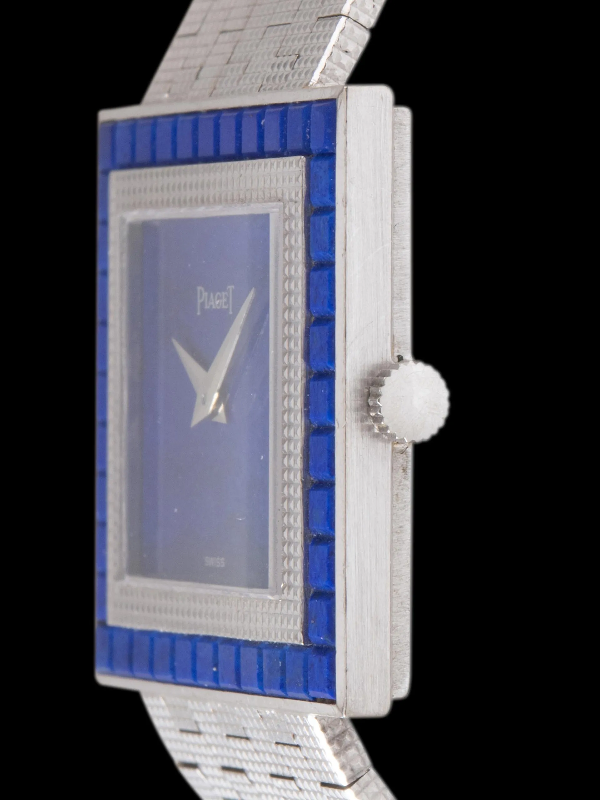 *Mint* 1970s Piaget 18K WG Dress Watch (Ref. 9200 C4) Lapis Lazuli Dial & Bezel