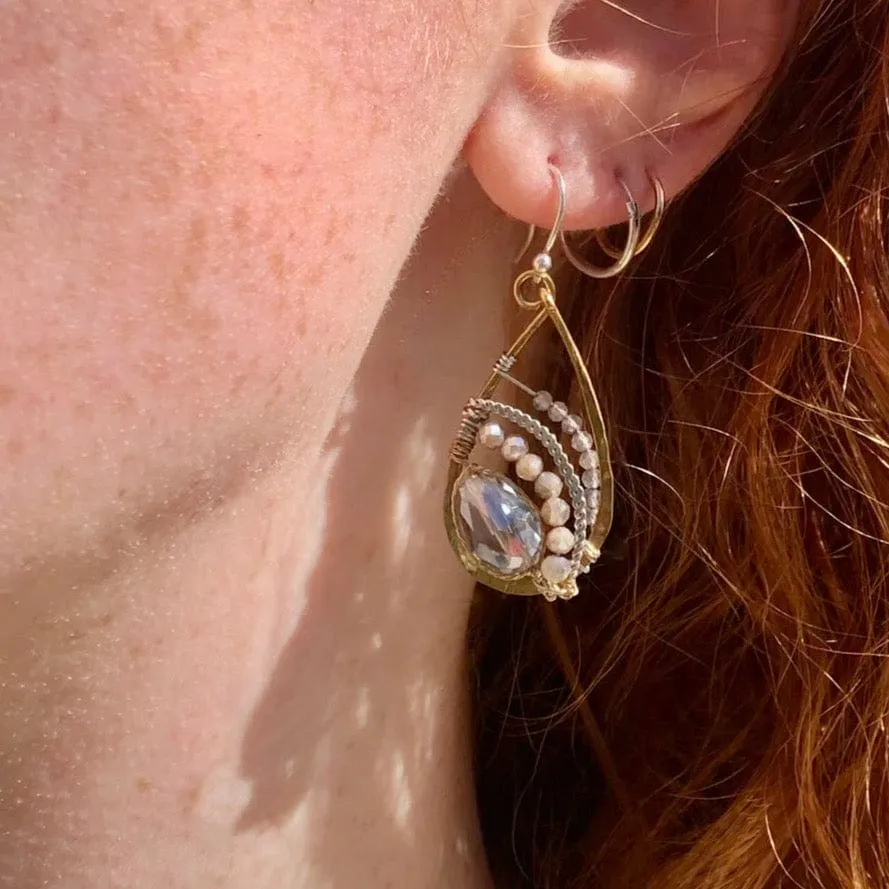 Moon Drop Earrings