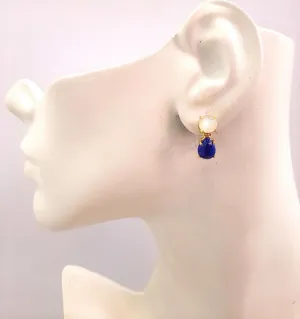 Moonstone & Lapiz Lazuli Separates Earrings