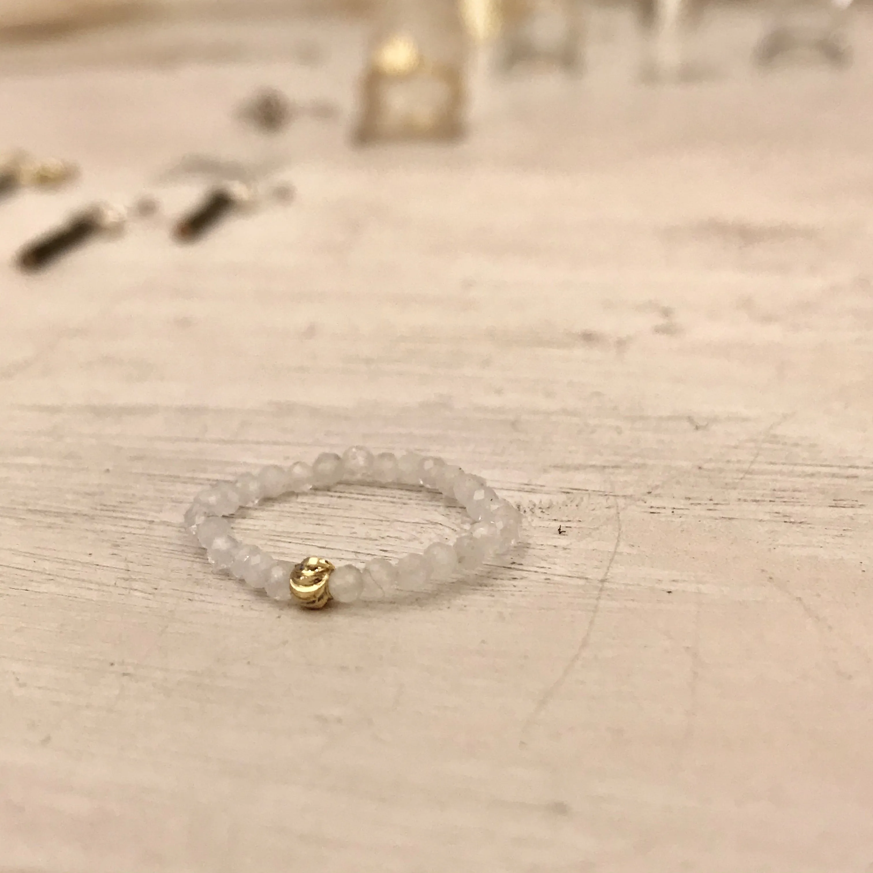 Moonstone Ella | Adjustable ring