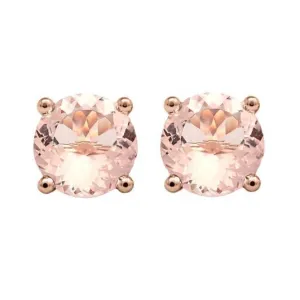 Morganite Stud Earrings