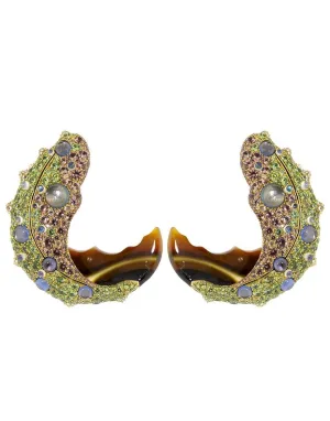 Multi Gemstone Earclips