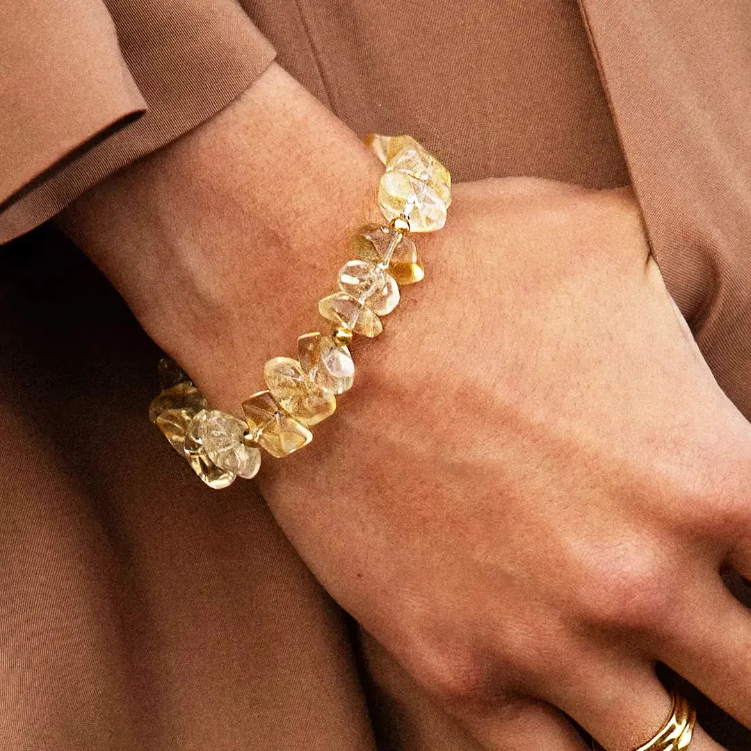 Myall Citrine Stone Bracelet