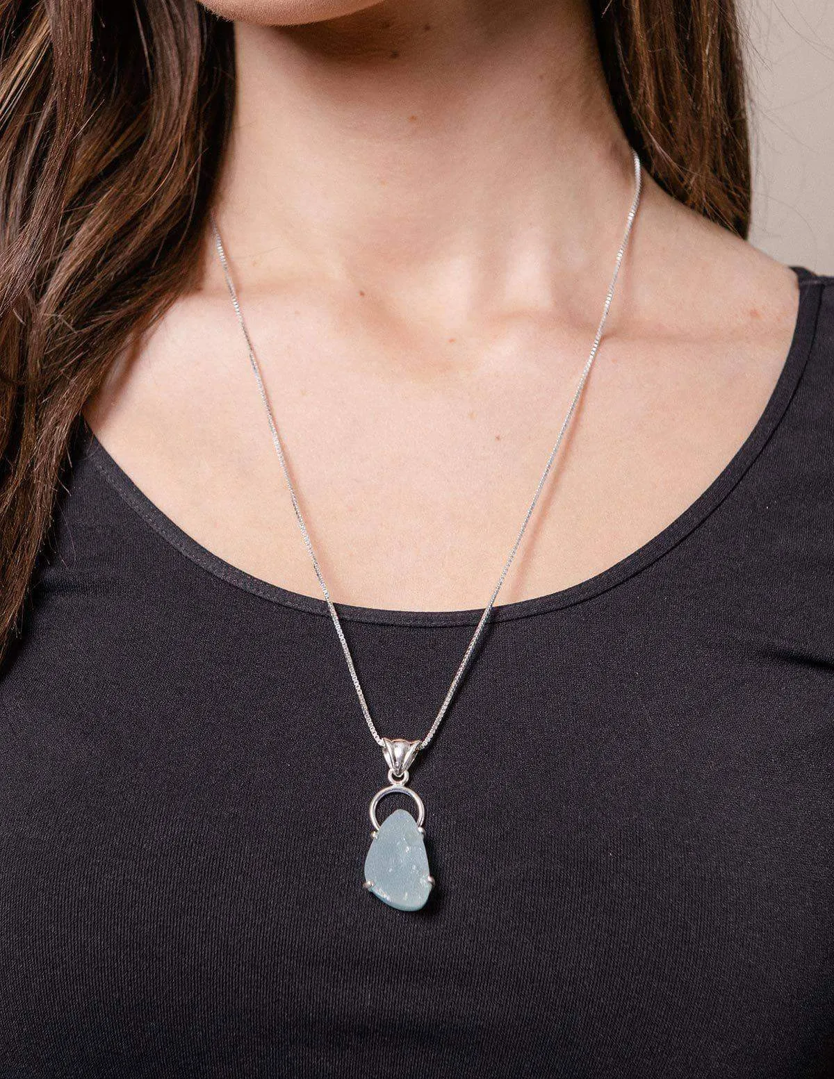 Natural Aquamarine Necklace