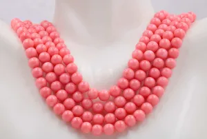 Natural Coral Beads Coral Necklace Italian Coral beads Coral Beads Coral Bead Necklace Coral Gemstone Pink Coral 16" SKU:113150