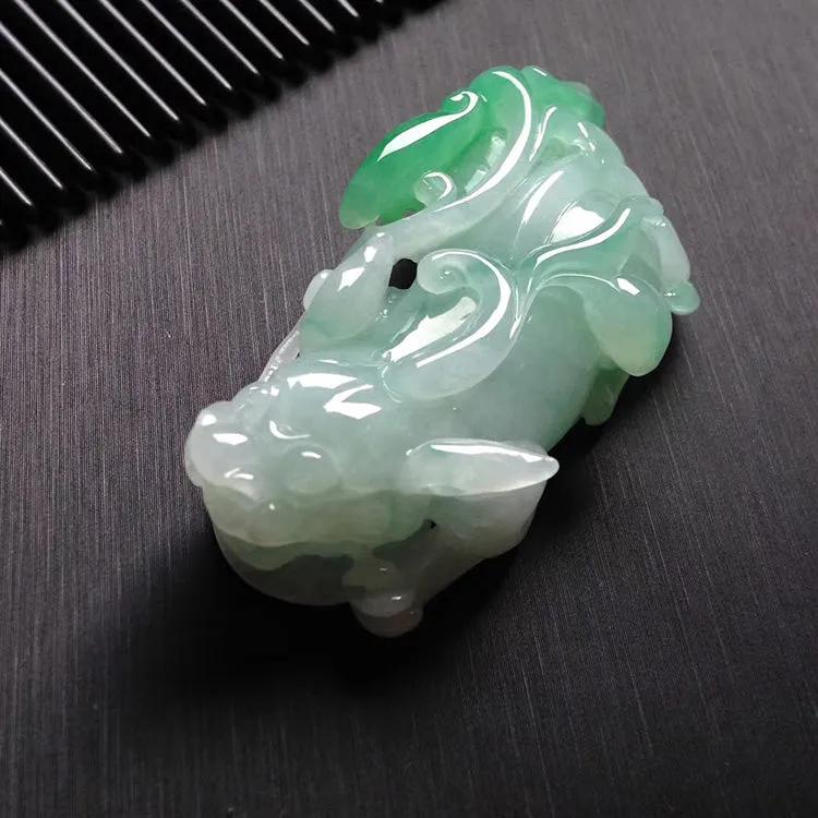 Natural Jade Pendant Jadeite Pixiu Pendant PT503