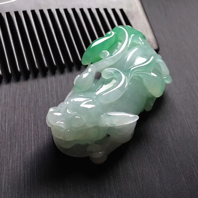 Natural Jade Pendant Jadeite Pixiu Pendant PT503