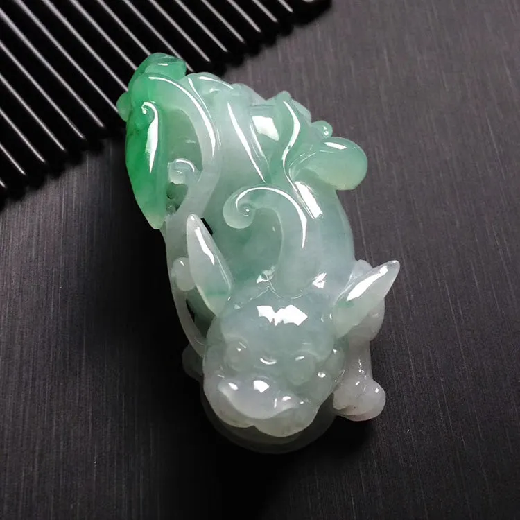 Natural Jade Pendant Jadeite Pixiu Pendant PT503