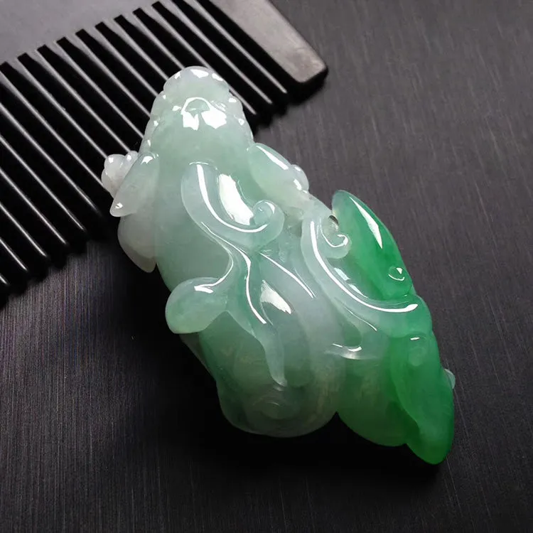 Natural Jade Pendant Jadeite Pixiu Pendant PT503