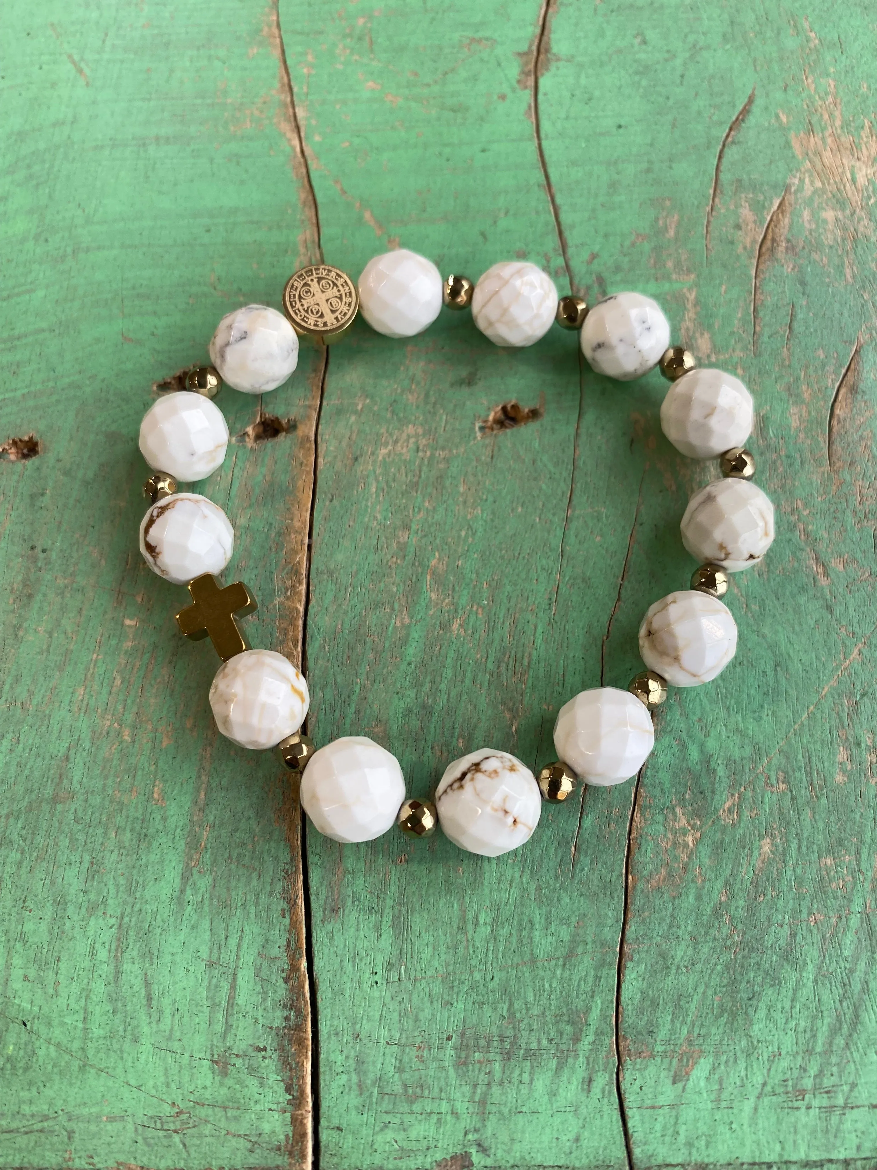 Natural Stone Rosary Bracelet