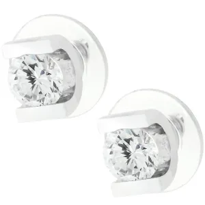 Neci Round Bar Set Stud Earrings | 6mm