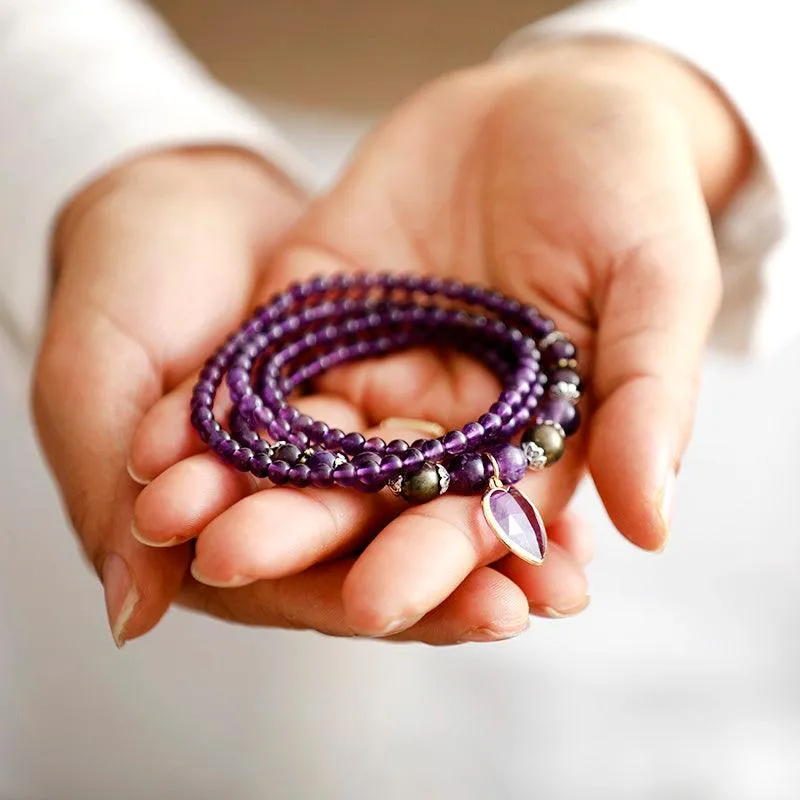 'Nyiwarri' Amethyst Heart Pendant Necklace