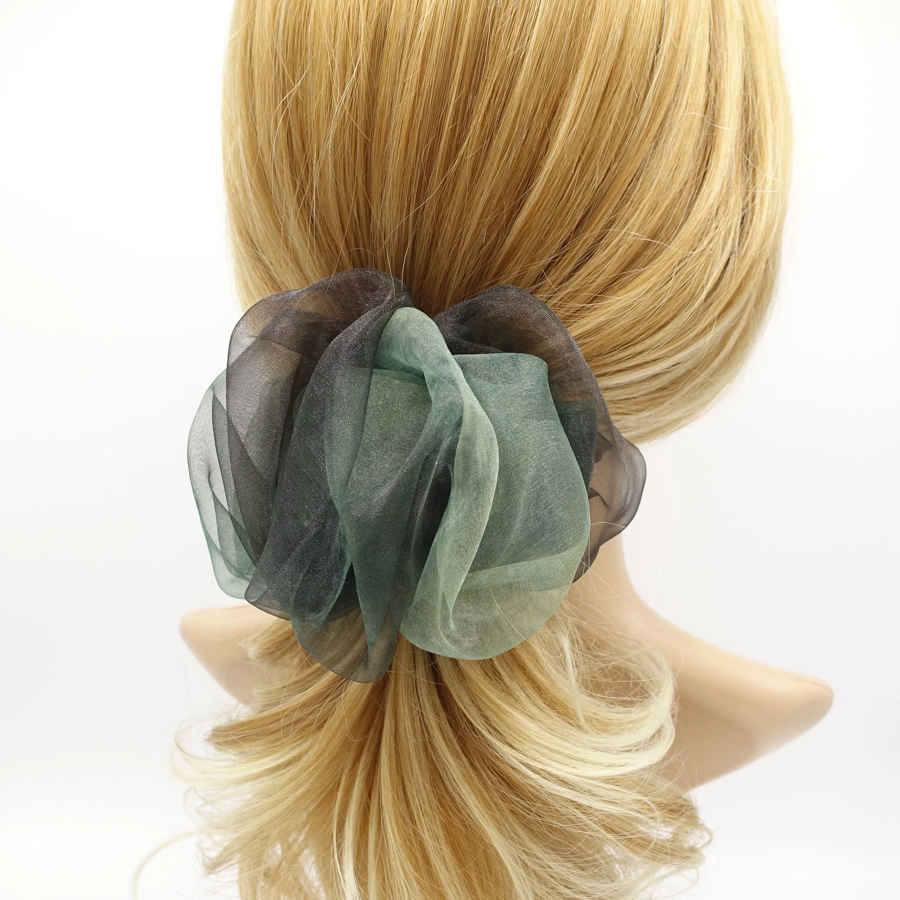 organdy tie dye wave hair barrette