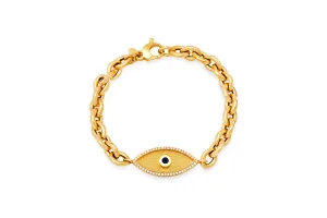 Pavé Diamond & Sapphire Double Protection Bracelet