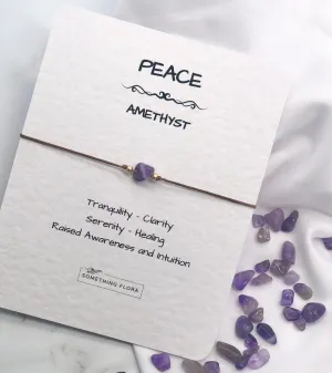 Peace Amethyst Bracelet
