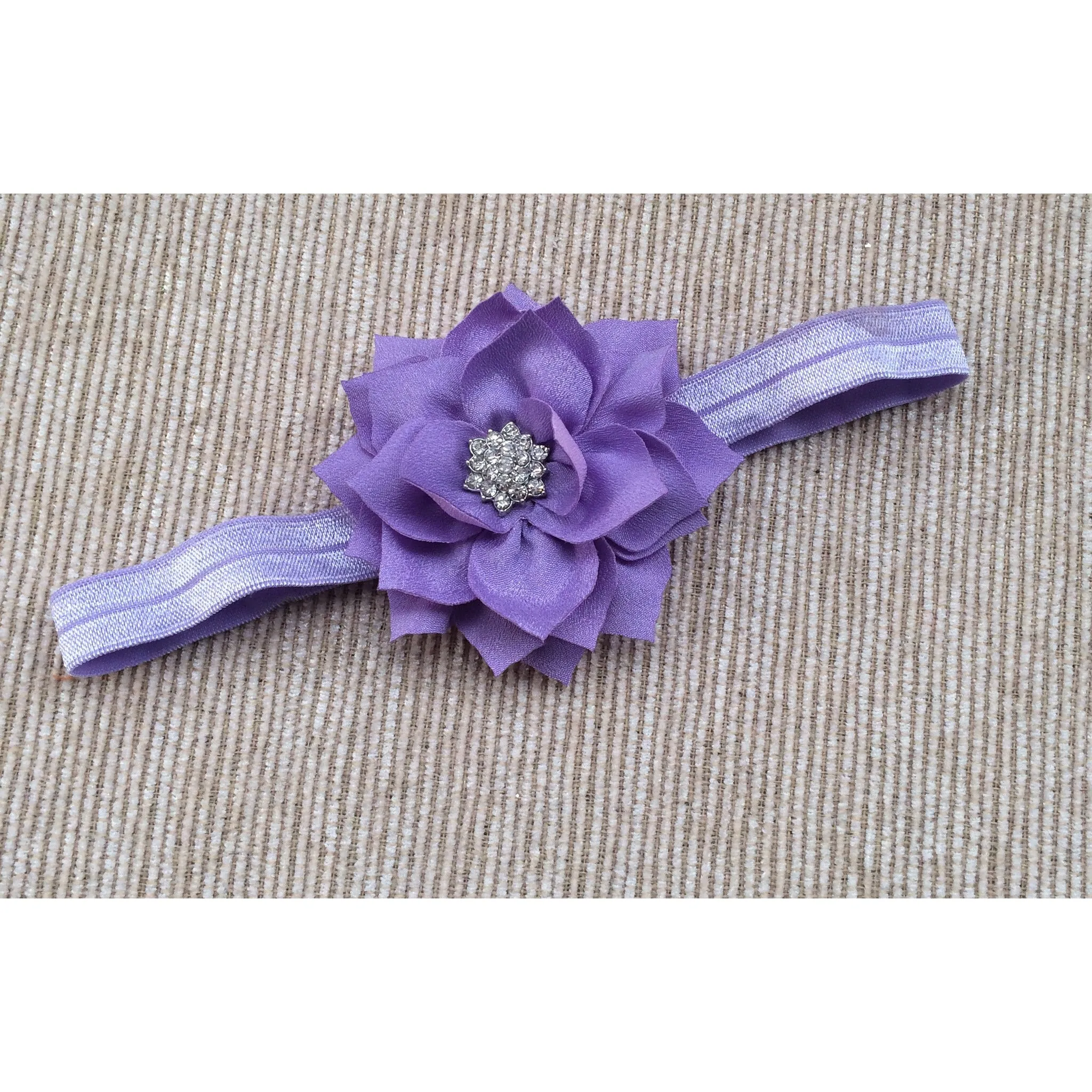 Peach Pointsettia Headband