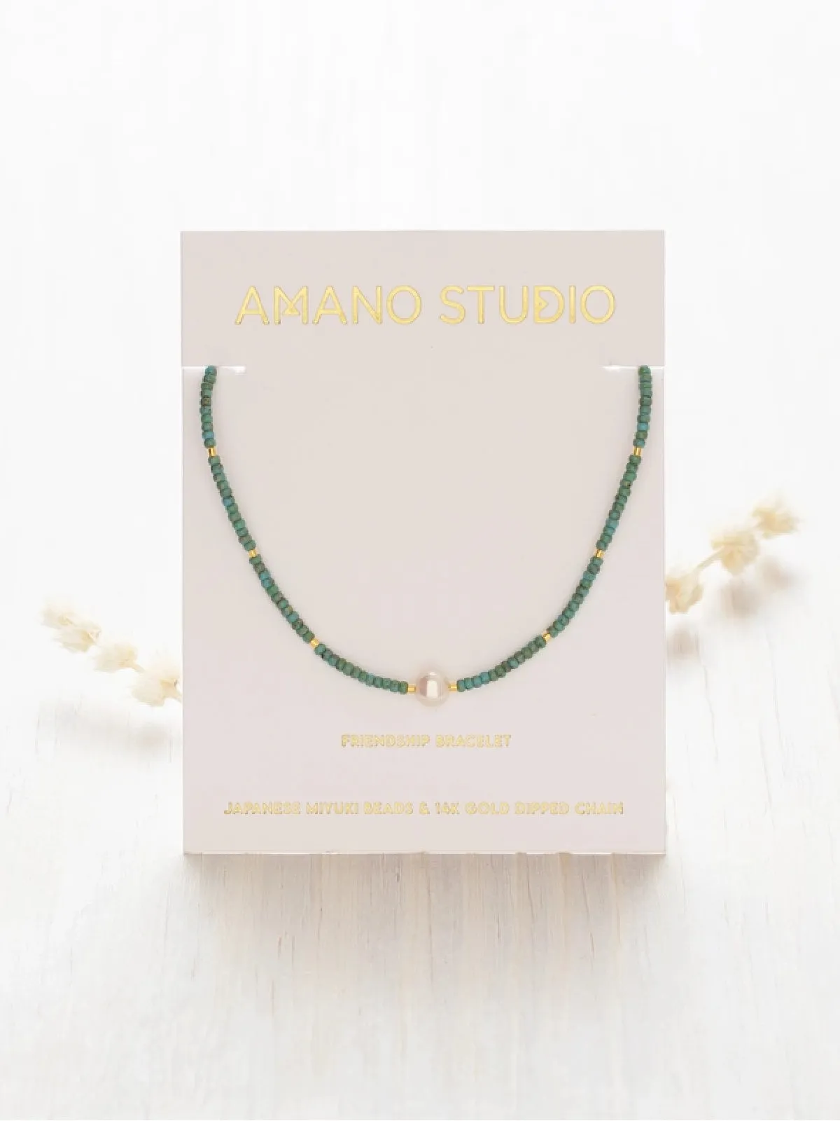 Pearl & Miyuki Beaded Bracelet by Amano Studio