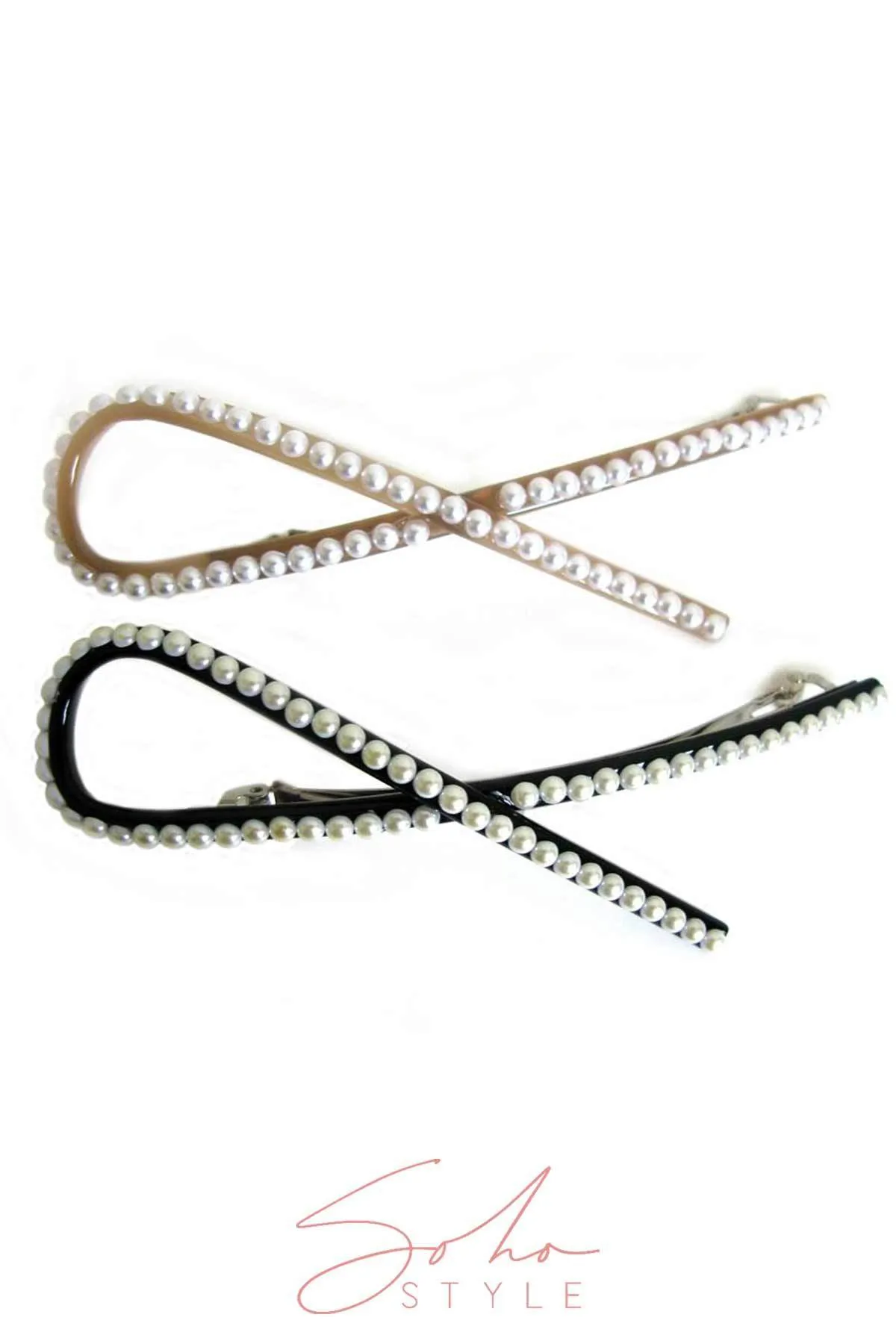 Pearl Ribbon Barrette