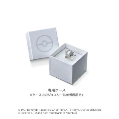 [Pokémon]Leafeon & Pokéball necklace K18 white gold