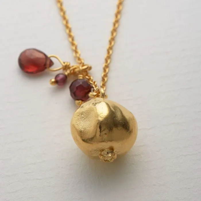 Pomegranate & Garnet Necklace