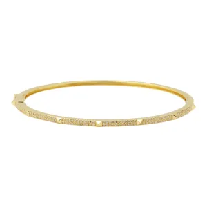 PYRAMID DIAMOND STUD BANGLE