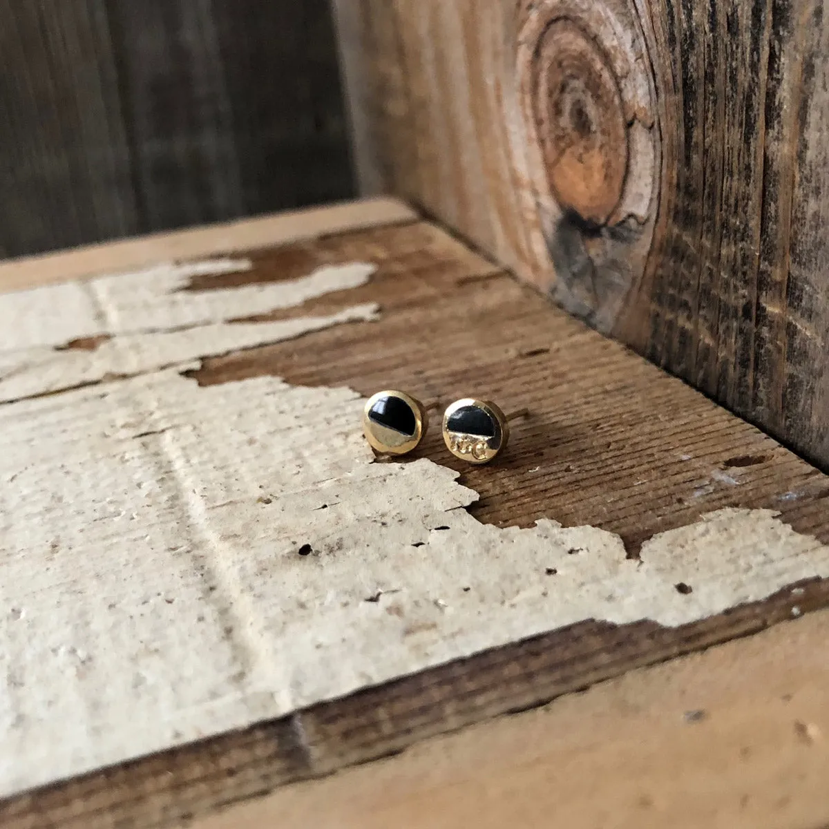 "Tombstone" Earring and Wrap Bracelet Set