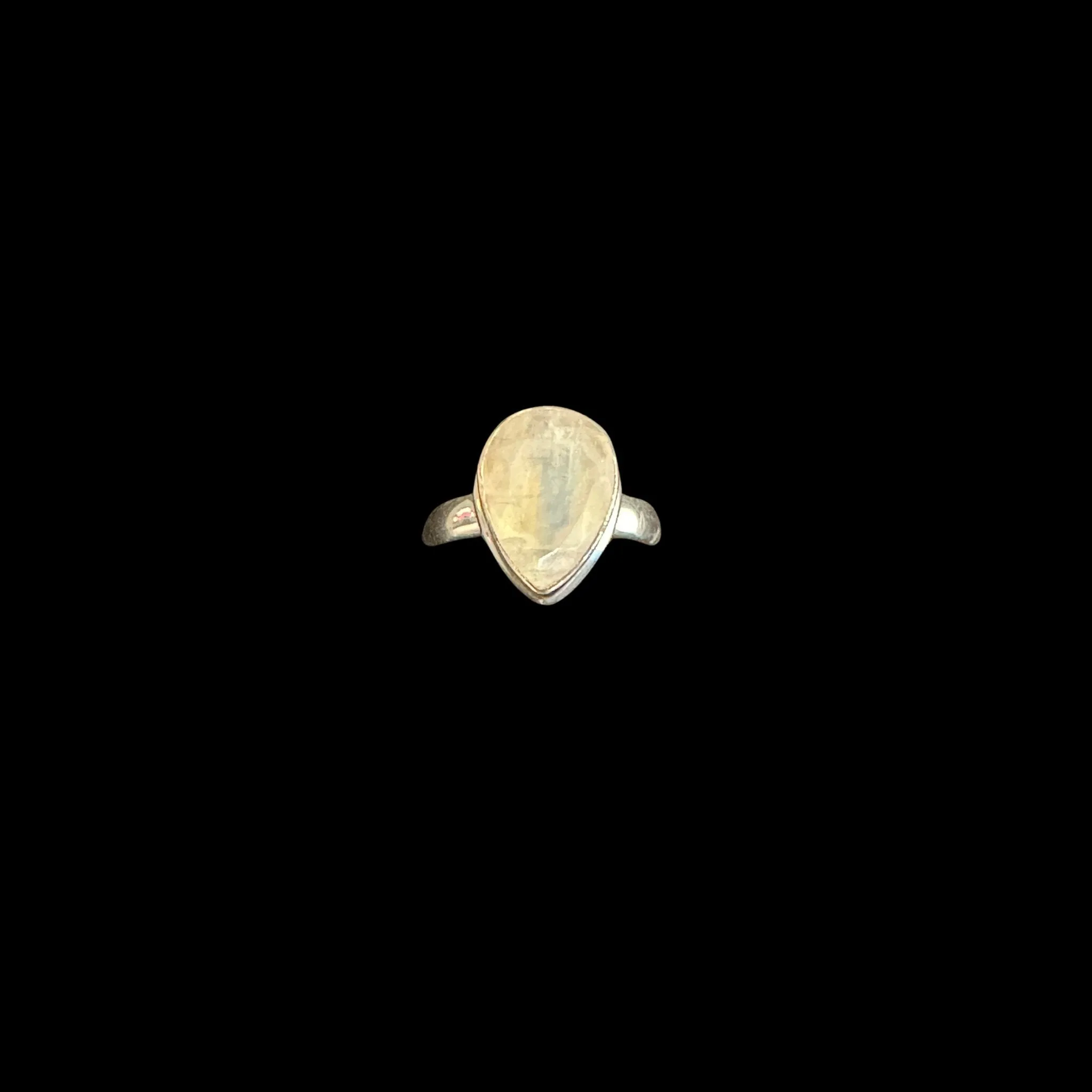 Rainbow Moonstone Ring And Pendant Set Sterling Moonstone Jewelry