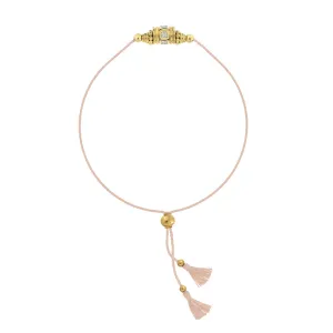 Rakhi 2 White Topaz Bracelet - Fil Nude