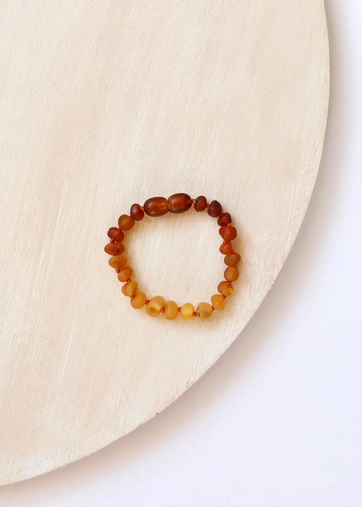 Raw Baltic Amber   Sunflower Bracelet