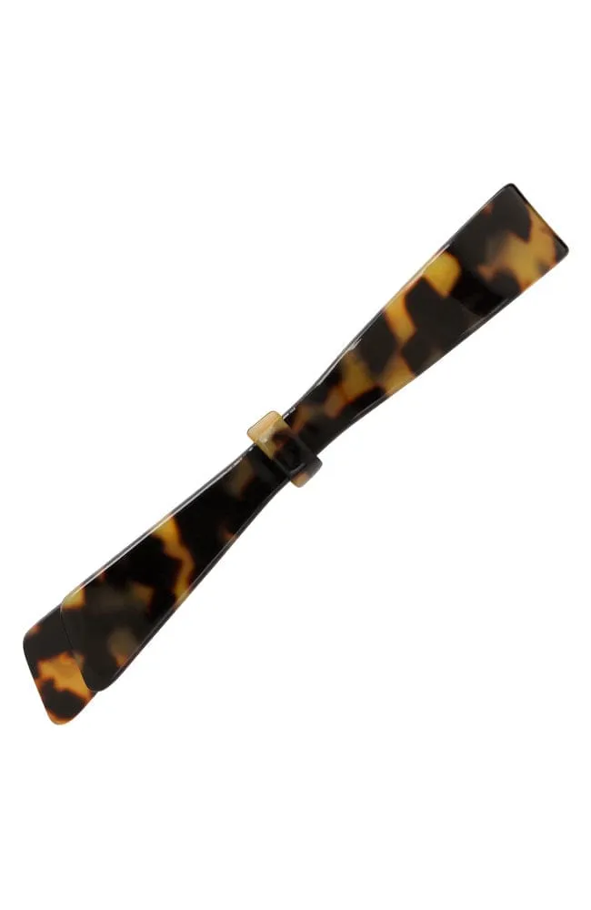 Ribbon Bow Long & Skinny Barrette - Classic
