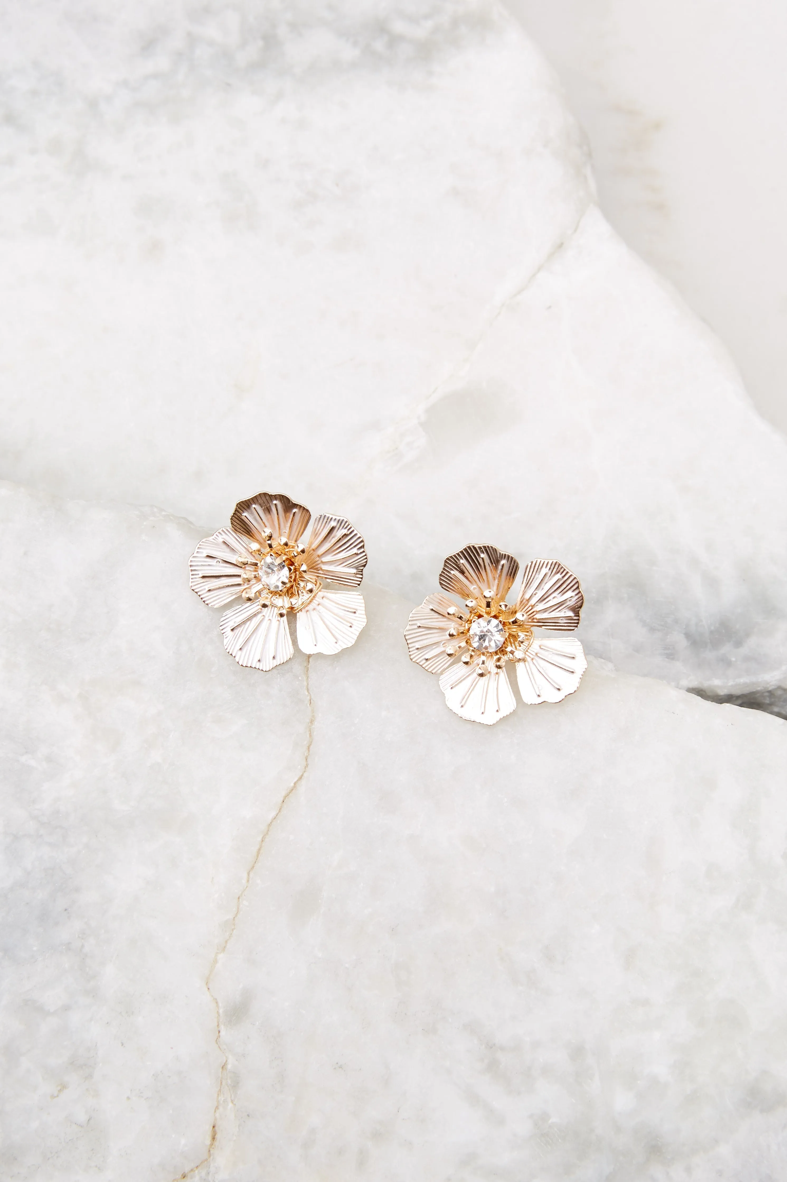 Rose Button Stud