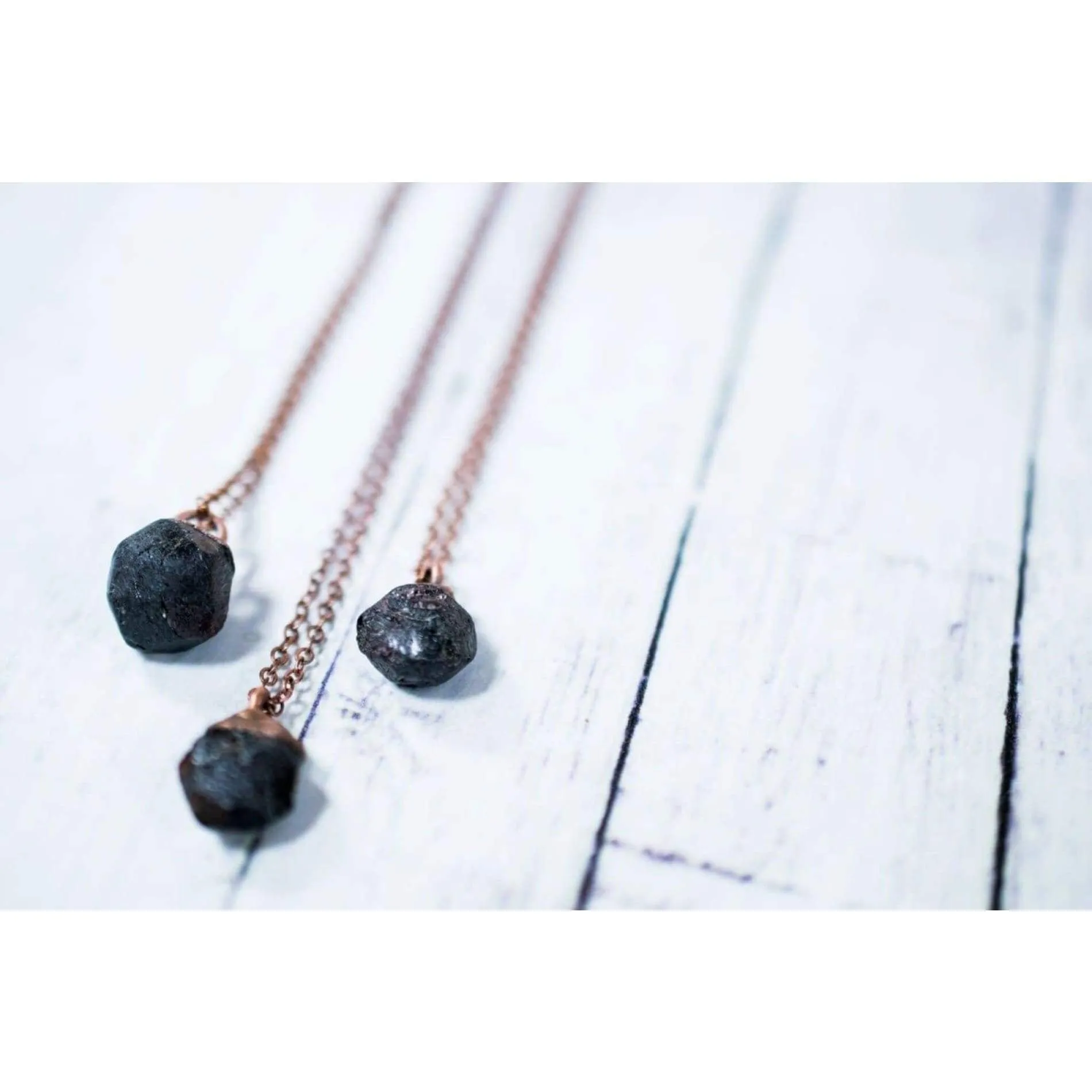 Rough garnet necklace | Garnet crystal necklace